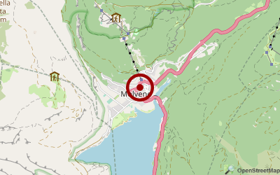 Navigation zum Campingplatz Camping Spiaggia Lago di Molveno