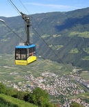 Naturns im Hintergrund der Campingplatz