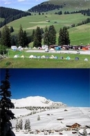 Camping Sommer und Winter