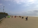 Strand mit Blick auf Leuchtturm