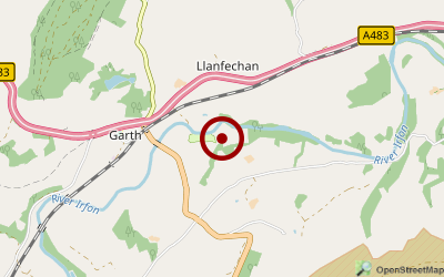 Navigation zum Campingplatz Irfon River Caravan & Camping Park
