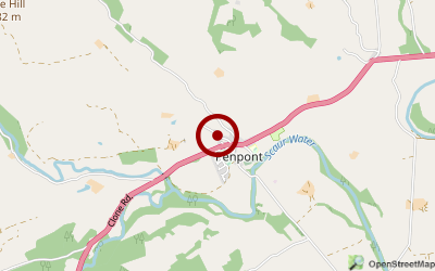 Navigation zum Campingplatz Penpont Caravan & Camping Park