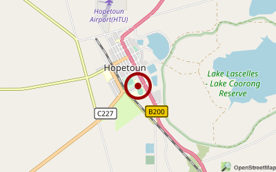 Navigation zum Campingplatz Hopetoun Caravan Park