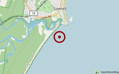 Navigation zum Campingplatz Sawtell Beach Caravan Park