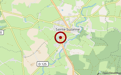 Navigation zum Campingplatz Glamping Sainte-Suzanne