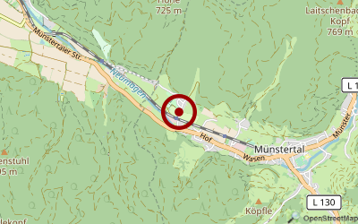Navigation zum Campingplatz Feriencamingplatz Münstertal