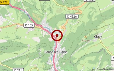 Navigation zum Campingplatz Le Salin Les Bains