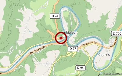 Navigation zum Campingplatz M. Delpoux Jean,Camping Du Pont D'Ambialet