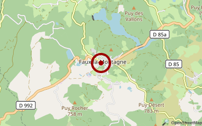Navigation zum Campingplatz Le Puy De Faux